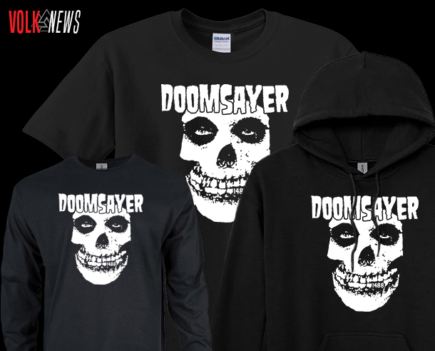 Doomsayer Skull T-Shirts, Hoodies, & Long Sleeves Available In Volk Market