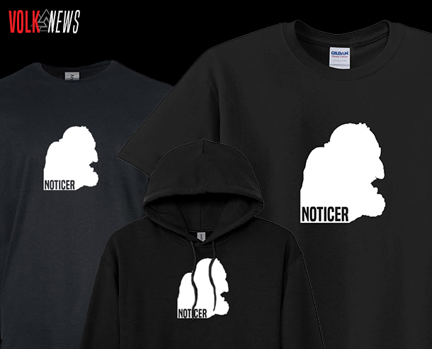 Noticer T-Shirts, Hoodies, & Long Sleeves Available In Volk Market